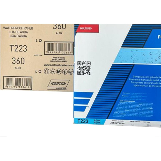 Lixa D Agua Norton 360 - Kit C/50 Pecas Lixa D Agua Norton 360 - Kit C/50 Pecas