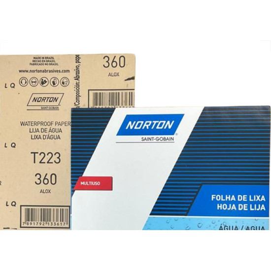 Lixa D Agua Norton 360 - Kit C/50 Pecas Lixa D Agua Norton 360 - Kit C/50 Pecas