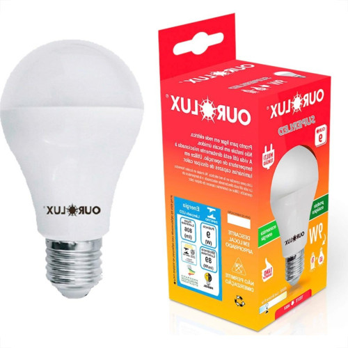 Lampada Led Bulbo Ourolux A60 - 9W. 6500K. Lampada Led Bulbo Ourolux A60 - 9W. 6500K.