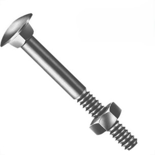 Parafuso Frances Zincado Com Porca Jomarca 3/8 X 4.1/2'' Caixa Com 50 Pecas