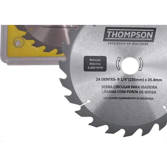 Serra Circular Widea Thompson 9.1/4''X 24 Dentes X 25Mm Serra Circular Widea Thompson 9.1/4''X 24 Dentes X 25Mm