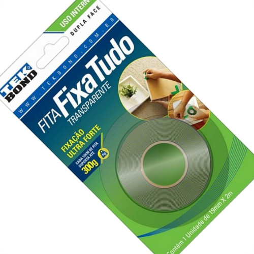 Fita Dupla Face Tekbond Acrilica Externa 19Mm X 2M Fita Dupla Face Tekbond Acrilica Externa 19Mm X 2M