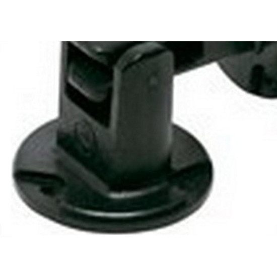 Fixador Porta Soprano Parede/Piso Pvc Preto - Kit C/12 Pecas Fixador Porta Soprano Parede/Piso Pvc Preto - Kit C/12 Pecas