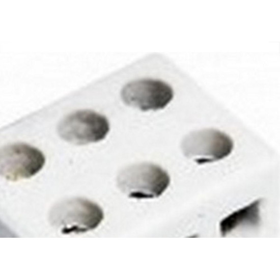 Conector Porcelana Foxlux 3 Polos 10Mm