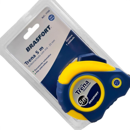 Trena Brasfort Emborrachada Auto Trava E Ima 5Mx25Mm - 7755 Trena Brasfort Emborrachada Auto Trava E Ima 5Mx25Mm - 7755