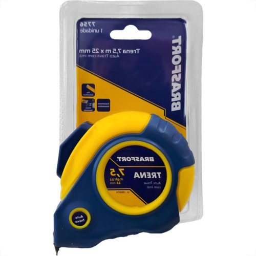 Trena Brasfort Emborrachada Auto Trava E Ima 7,5Mx25Mm - 7756 Trena Brasfort Emborrachada Auto Trava E Ima 7,5Mx25Mm - 7756