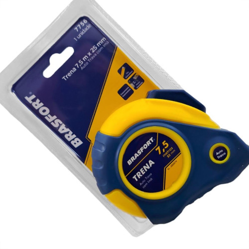Trena Brasfort Emborrachada Auto Trava E Ima 7,5Mx25Mm - 7756 Trena Brasfort Emborrachada Auto Trava E Ima 7,5Mx25Mm - 7756