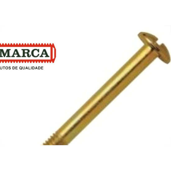 Parafuso Para Cama Jomarca 1/4'' X 110Mm Fenda Com Porca Parafuso Para Cama Jomarca 1/4'' X 110Mm Fenda Com Porca