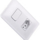Conjunto Pial Zeffia Modulo Com Placa 1 Simples + 1 Tomada 2P+T. - 0112 Conjunto Pial Zeffia Modulo Com Placa 1 Simples + 1 Tomada 2P+T. - 0112