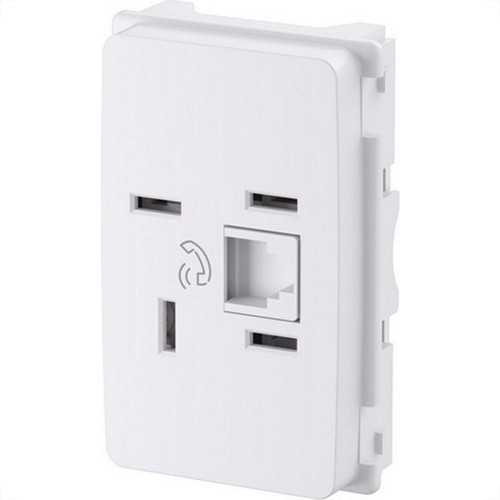 Conjunto Pial Zeffia Modulo Com Placa 1 Tomada Telefone Rj11 0125 Conjunto Pial Zeffia Modulo Com Placa 1 Tomada Telefone Rj11 0125