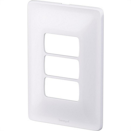 Placa Conjunto Modular Zeffia 4X2 - 3 Modulos Separados Horizontal 0183 Placa Conjunto Modular Zeffia 4X2 - 3 Modulos Separados Horizontal 0183