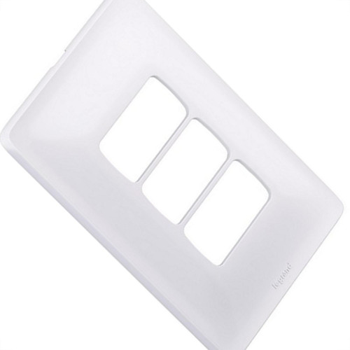 Placa Conjunto Modular Zeffia 4X2 - 3 Modulos Separados Horizontal 0183 Placa Conjunto Modular Zeffia 4X2 - 3 Modulos Separados Horizontal 0183