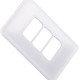 Placa Conjunto Modular Zeffia 4X2 - 3 Modulos Separados Horizontal 0183 Placa Conjunto Modular Zeffia 4X2 - 3 Modulos Separados Horizontal 0183