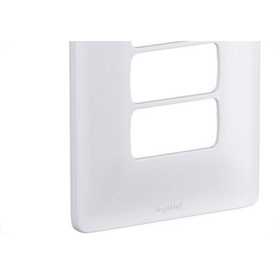 Placa Conjunto Modular Zeffia 4X2 - 3 Modulos Separados Horizontal 0183 Placa Conjunto Modular Zeffia 4X2 - 3 Modulos Separados Horizontal 0183