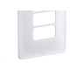 Placa Conjunto Modular Zeffia 4X2 - 3 Modulos Separados Horizontal 0183 Placa Conjunto Modular Zeffia 4X2 - 3 Modulos Separados Horizontal 0183