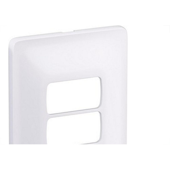 Placa Conjunto Modular Zeffia 4X2 - 3 Modulos Separados Horizontal 0183 Placa Conjunto Modular Zeffia 4X2 - 3 Modulos Separados Horizontal 0183