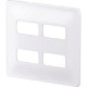 Placa Conjunto Modular Zeffia 4X4 - 2 Modulos + 2 Modulos Separados 680175 Placa Conjunto Modular Zeffia 4X4 - 2 Modulos + 2 Modulos Separados 680175