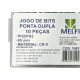 Ponteira Para Parafusadeira Melfi Ponta Dupla Phillips 65Mm Com 10 Pecas Ponteira Para Parafusadeira Melfi Ponta Dupla Phillips 65Mm Com 10 Pecas