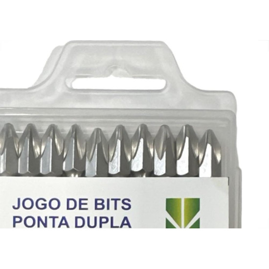Ponteira Para Parafusadeira Melfi Ponta Dupla Phillips 65Mm Com 10 Pecas Ponteira Para Parafusadeira Melfi Ponta Dupla Phillips 65Mm Com 10 Pecas