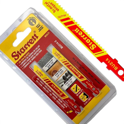 Serra Tico-Tico Lamina Starrett Multi Bi-Metal Com 2 Pecas Bu214-2 - 50Mm - 14T Serra Tico-Tico Lamina Starrett Multi Bi-Metal Com 2 Pecas Bu214-2 - 50Mm - 14T