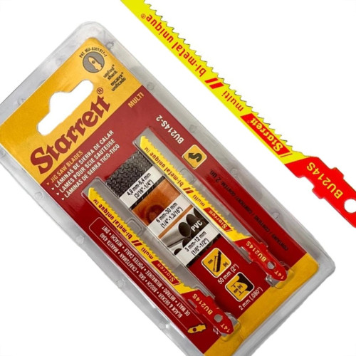 Serra Tico-Tico Lamina Starrett Multi Bi-Metal Com 2 Pecas Bu214S-2 - 50Mm - 14T * Serra Tico-Tico Lamina Starrett Multi Bi-Metal Com 2 Pecas Bu214S-2 - 50Mm - 14T *