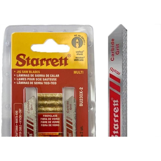 Serra Tico-Tico Lamina Starrett Multi Bi-Metal Fibra De Vidro E Ceramica Com 2 Pecas - 50Mm - Bu230X-2 Serra Tico-Tico Lamina Starrett Multi Bi-Metal Fibra De Vidro E Ceramica Com 2 Pecas - 50Mm - Bu230X-2