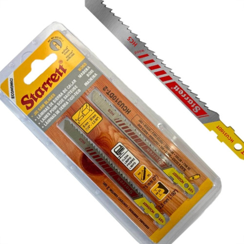 Serra Tico-Tico Lamina Starrett Madeira Bi-Metal Com 2 Pecas Hcu310Dt-2 - 75Mm - 10T Serra Tico-Tico Lamina Starrett Madeira Bi-Metal Com 2 Pecas Hcu310Dt-2 - 75Mm - 10T