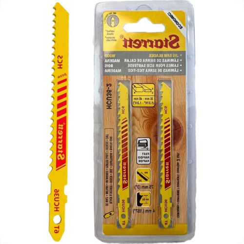Serra Tico-Tico Lamina Starrett Madeira Bi-Metal Com 2 Pecas Hcu36-2 - 75Mm - 6T Serra Tico-Tico Lamina Starrett Madeira Bi-Metal Com 2 Pecas Hcu36-2 - 75Mm - 6T