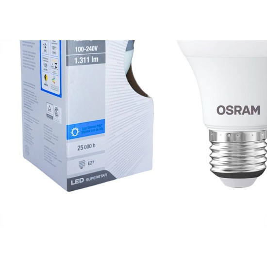 Lampada Led Bulbo Osram A-90 12W. 6500K. Lampada Led Bulbo Osram A-90 12W. 6500K.