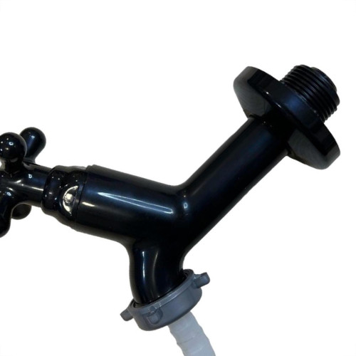 Torneira Jardim Abs Viqua Maruja C-33 - 1/2'' E 3/4'' Preta Torneira Jardim Abs Viqua Maruja C-33 - 1/2'' E 3/4'' Preta