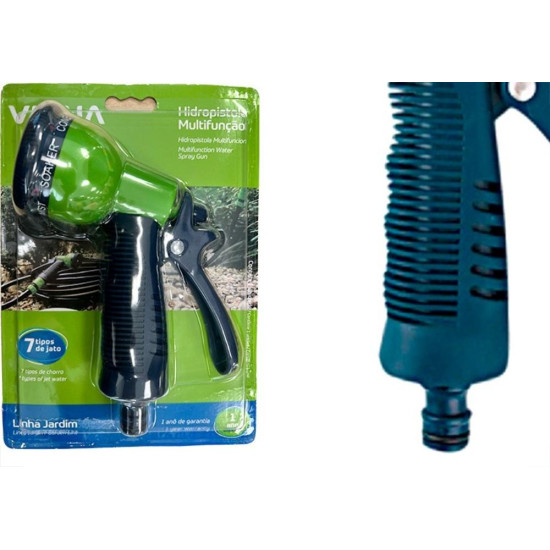 Esguicho jardim Viqua Engate Rapido Multifuncao 7 Topos De Jato - 4000101