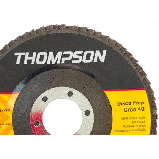 Disco Flap Thompson 4.1/2'' - Grao 40 Disco Flap Thompson 4.1/2'' - Grao 40