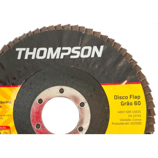 Disco Flap Thompson 4.1/2'' - Grao 60 Disco Flap Thompson 4.1/2'' - Grao 60