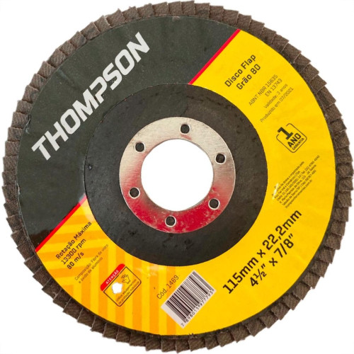 Disco Flap Thompson 4.1/2'' - Grao 80 Disco Flap Thompson 4.1/2'' - Grao 80