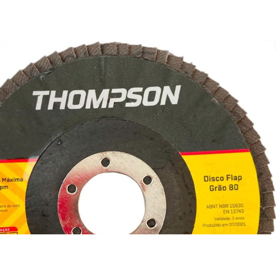 Disco Flap Thompson 4.1/2'' - Grao 80 Disco Flap Thompson 4.1/2'' - Grao 80