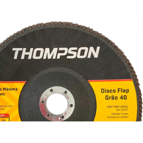 Disco Flap Thompson 7'' - Grao 40 Disco Flap Thompson 7'' - Grao 40
