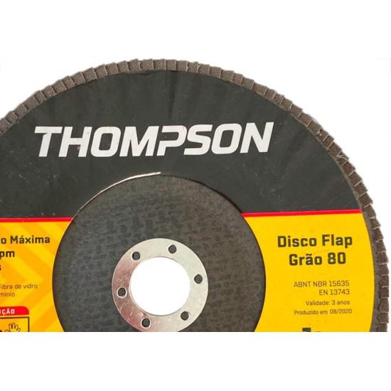 Disco Flap Thompson 7'' - Grao 80 Disco Flap Thompson 7'' - Grao 80