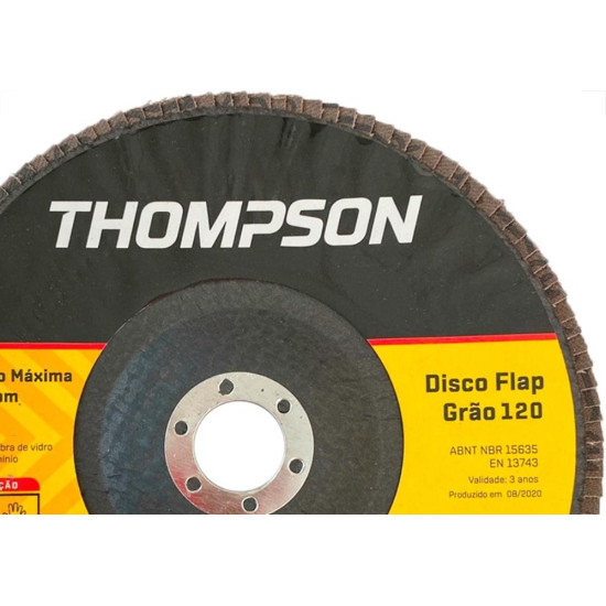 Disco Flap Thompson 7'' - Grao 120 Disco Flap Thompson 7'' - Grao 120