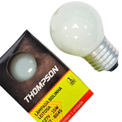 Lampada Colorida Thompson 15Wx127V. Leitosa - Kit C/10 Pecas Lampada Colorida Thompson 15Wx127V. Leitosa - Kit C/10 Pecas