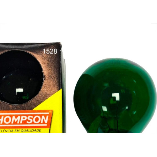 Lampada Colorida Thompson 15Wx220V. Verde - Kit C/10 Pecas Lampada Colorida Thompson 15Wx220V. Verde - Kit C/10 Pecas
