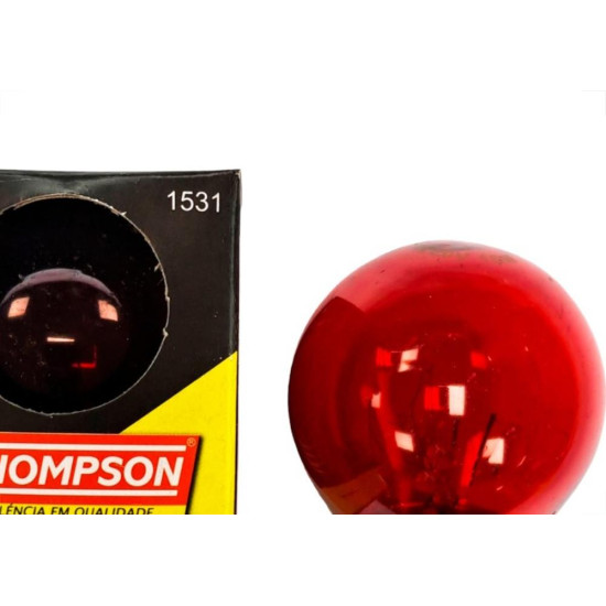 Lampada Colorida Thompson 15Wx220V. Vermelha - Kit C/10 Pecas Lampada Colorida Thompson 15Wx220V. Vermelha - Kit C/10 Pecas