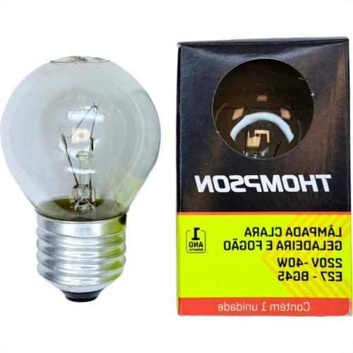 Lampada Para Geladeira/Fogao/Lustre Thompson 40Wx220V. Clara - Kit C/10 Pecas