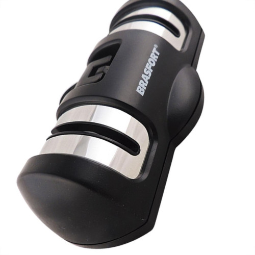 Afiador Para Faca Brasfort Chef 2 Em 1 Com Ventosa - 7457 Afiador Para Faca Brasfort Chef 2 Em 1 Com Ventosa - 7457
