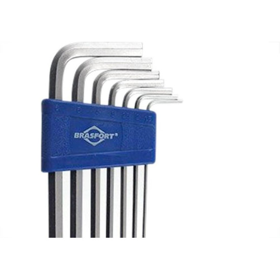 Chave Allen Jogo Brasfort Abaulada 1,5 A 6 Com 7 Pecas - 7831