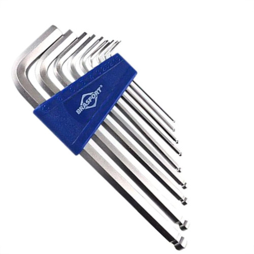 Chave Allen Jogo Brasfort Abaulada 1,5 A 10Mm Com 9 Pecas - 7830 Chave Allen Jogo Brasfort Abaulada 1,5 A 10Mm Com 9 Pecas - 7830