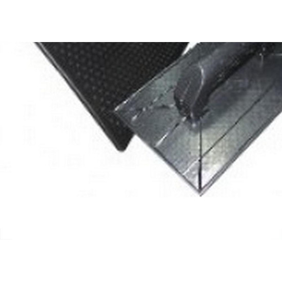 Desempenadeira Pvc Galo Corrugada Preta 15 X26Cm - 816/00