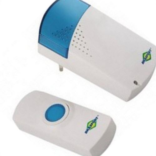 Campainha Sem Fio 220V. Brasfort Musical 32 Toques Pilha/Tomada - 8385 Campainha Sem Fio 220V. Brasfort Musical 32 Toques Pilha/Tomada - 8385