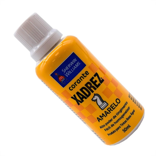 Corante Para Tinta Xadrez Amarelo (50Ml) - Kit C/12 Pecas Corante Para Tinta Xadrez Amarelo (50Ml) - Kit C/12 Pecas