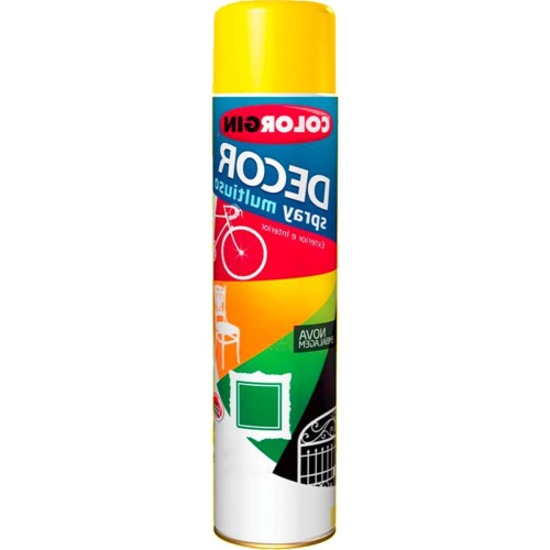 Spray Colorgin Decor Amarelo 360Ml 8591 Spray Colorgin Decor Amarelo 360Ml 8591