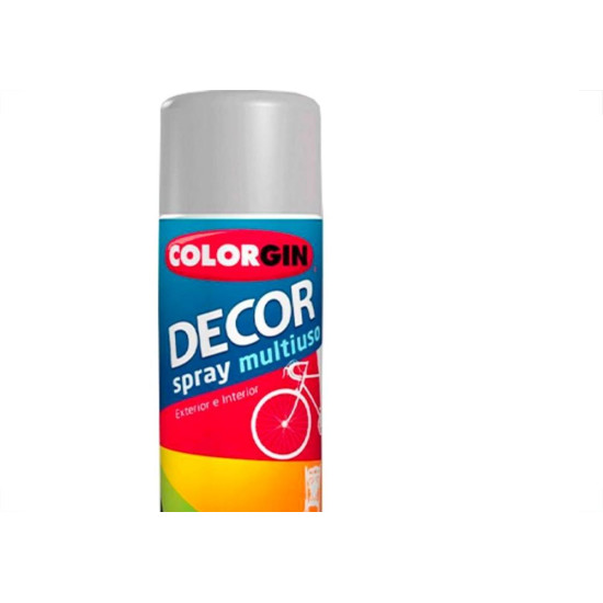 Spray Colorgin Decor Cinza 360Ml 8651 Spray Colorgin Decor Cinza 360Ml 8651